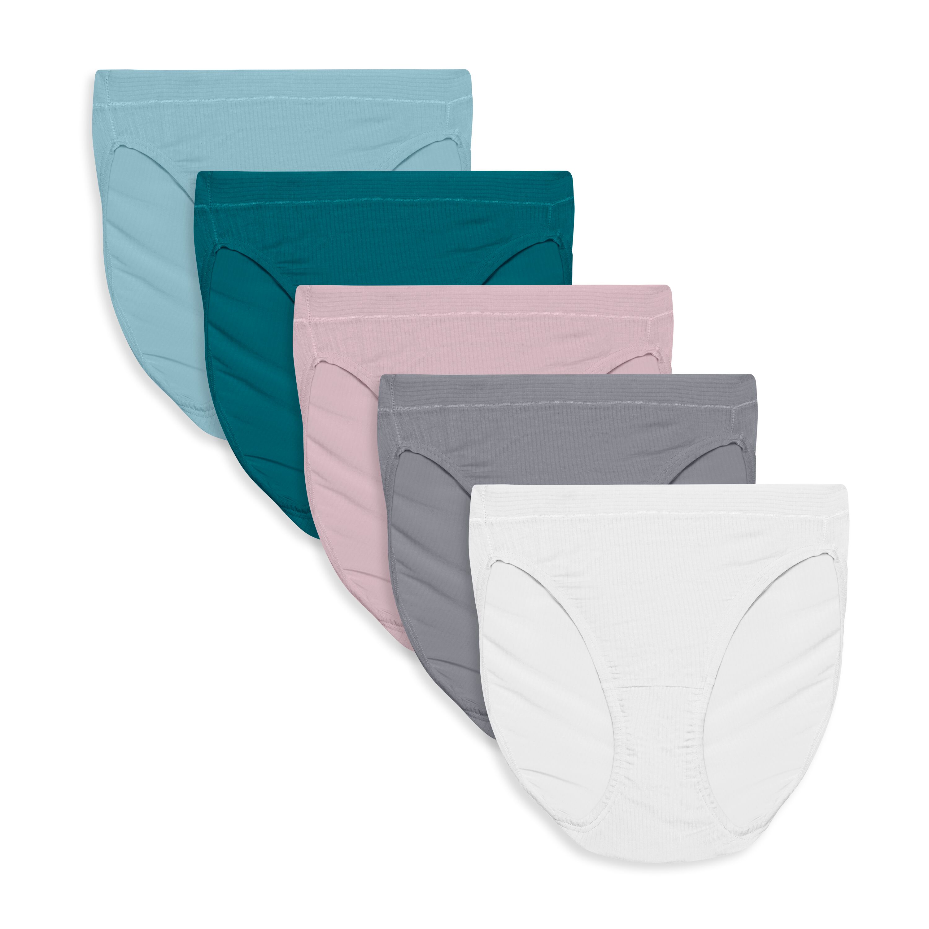 Fruit Of The Loom 5 Pack Assorted Hi Cut Panty 5DCSRHT