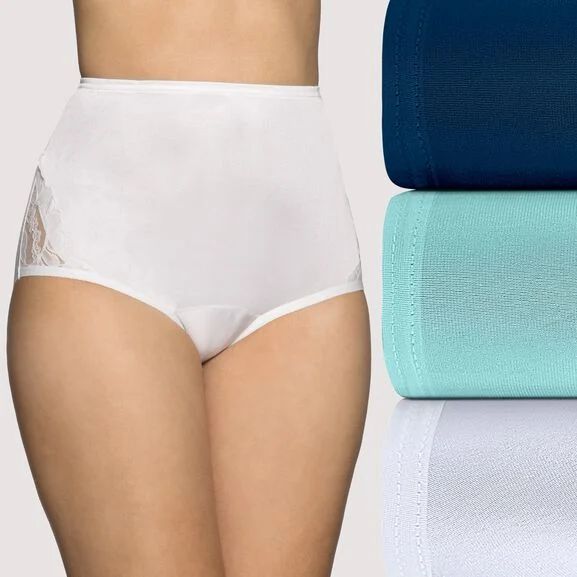 Vanity Fair Perfectly Yours Lace Nouveau Brief With Lace 3 Pack 13011 - Picture 1 of 1