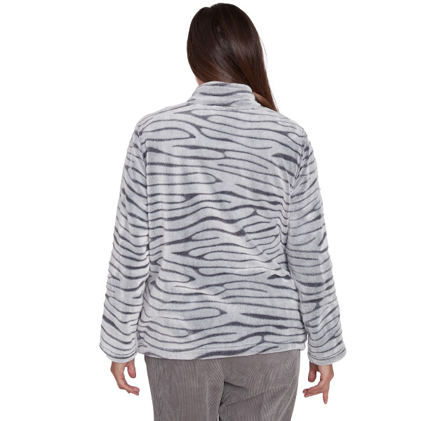 Alfred Dunner Copenhagen Sculpted Cozy Animal Jacket 79430VQ - Bild 2 von 2