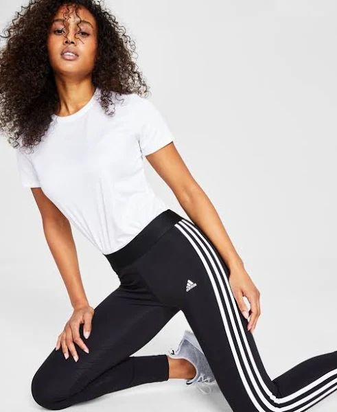 Adidas Essentials 3 Stripe Single Jersey Legging JE0072 | eBay