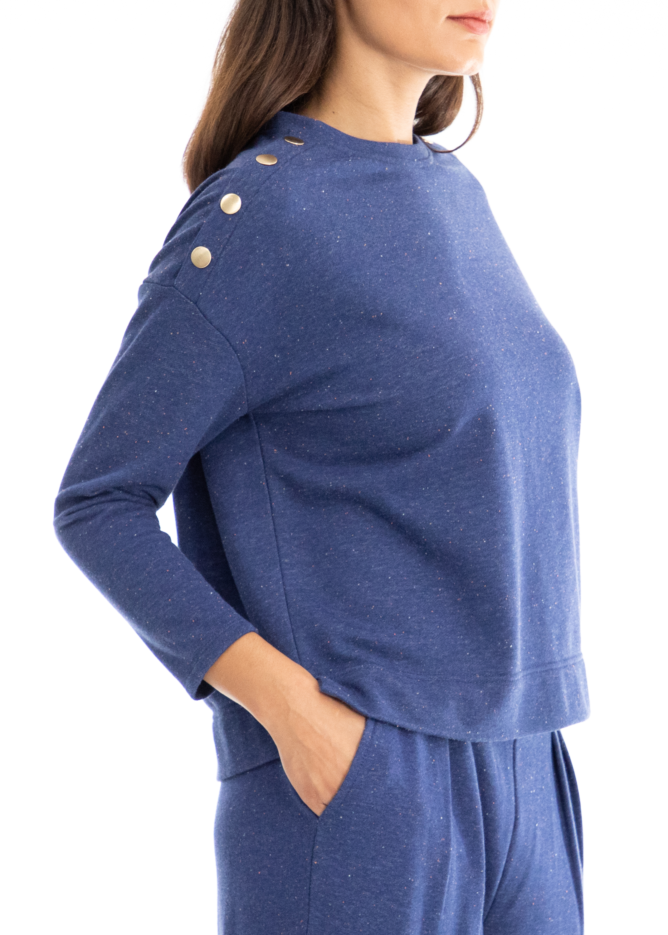 Nanette Lepore Snap Trim Pullover Shirt 89N54DS600 | eBay