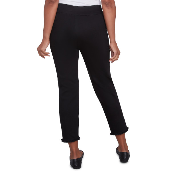 Alfred Dunner Wild At Heart Embroidered Fringe Ankle Pants Petite Size 82902VT - Picture 2 of 2