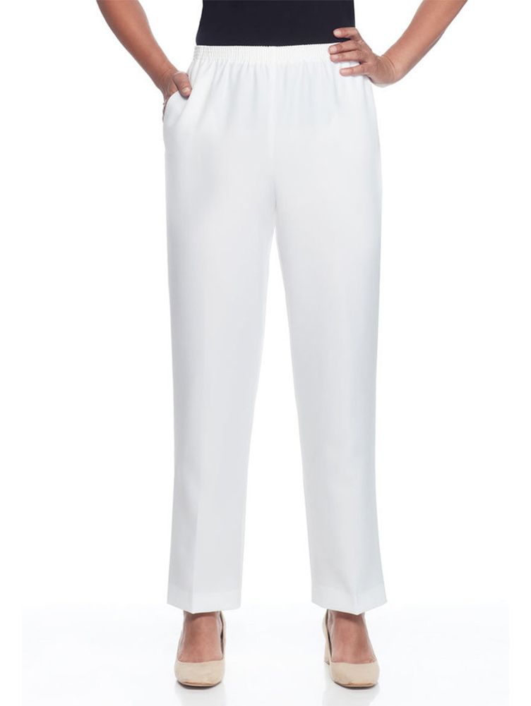 Alfred Dunner Petite Polyester Pull On Pants Short Length 09300 - Picture 16 of 18