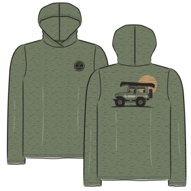 Life is Good Men Long Sleeve Sun Crusher Hoodie 129638 - Picture 1 of 1