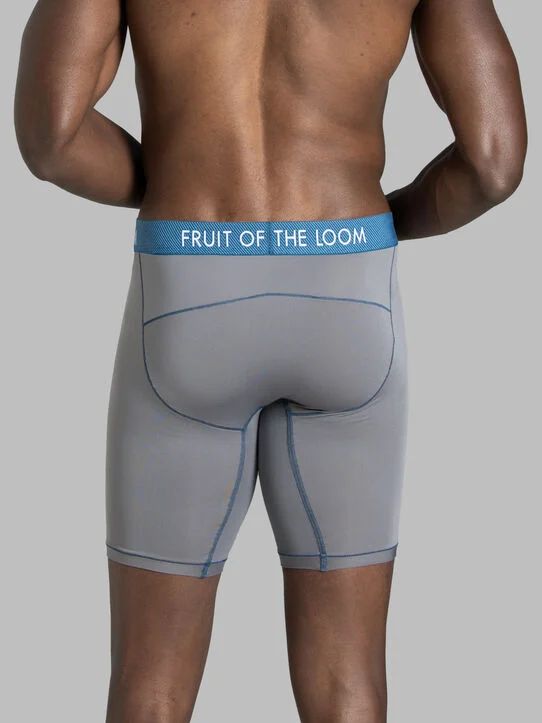 Fruit Of The Loom Herren 3er Pack verschiedene Boxershorts Mid Rise Long Leg 3GMLLC1 - Bild 3 von 3