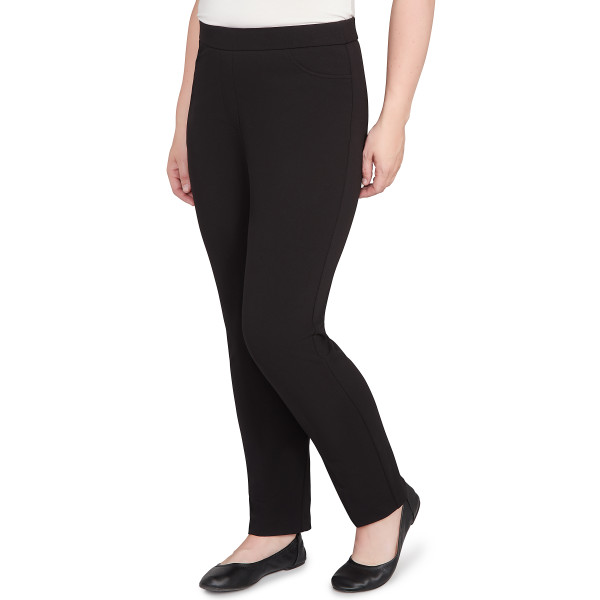 Alfred Dunner Jet Setter Knit Scuba Crepe Proportionated Short Pant Petite 19300WV - Bild 3 von 3
