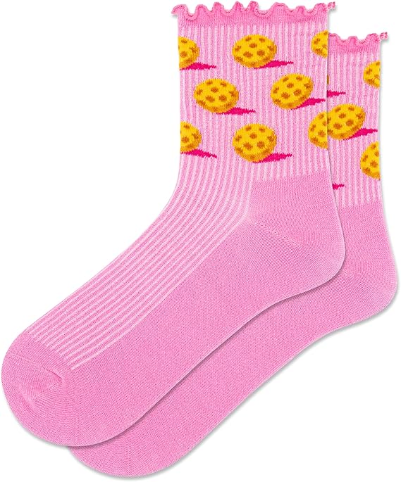 Hot Sox Women Lettuce Edge Pickleball Crew Sock HSW70079
