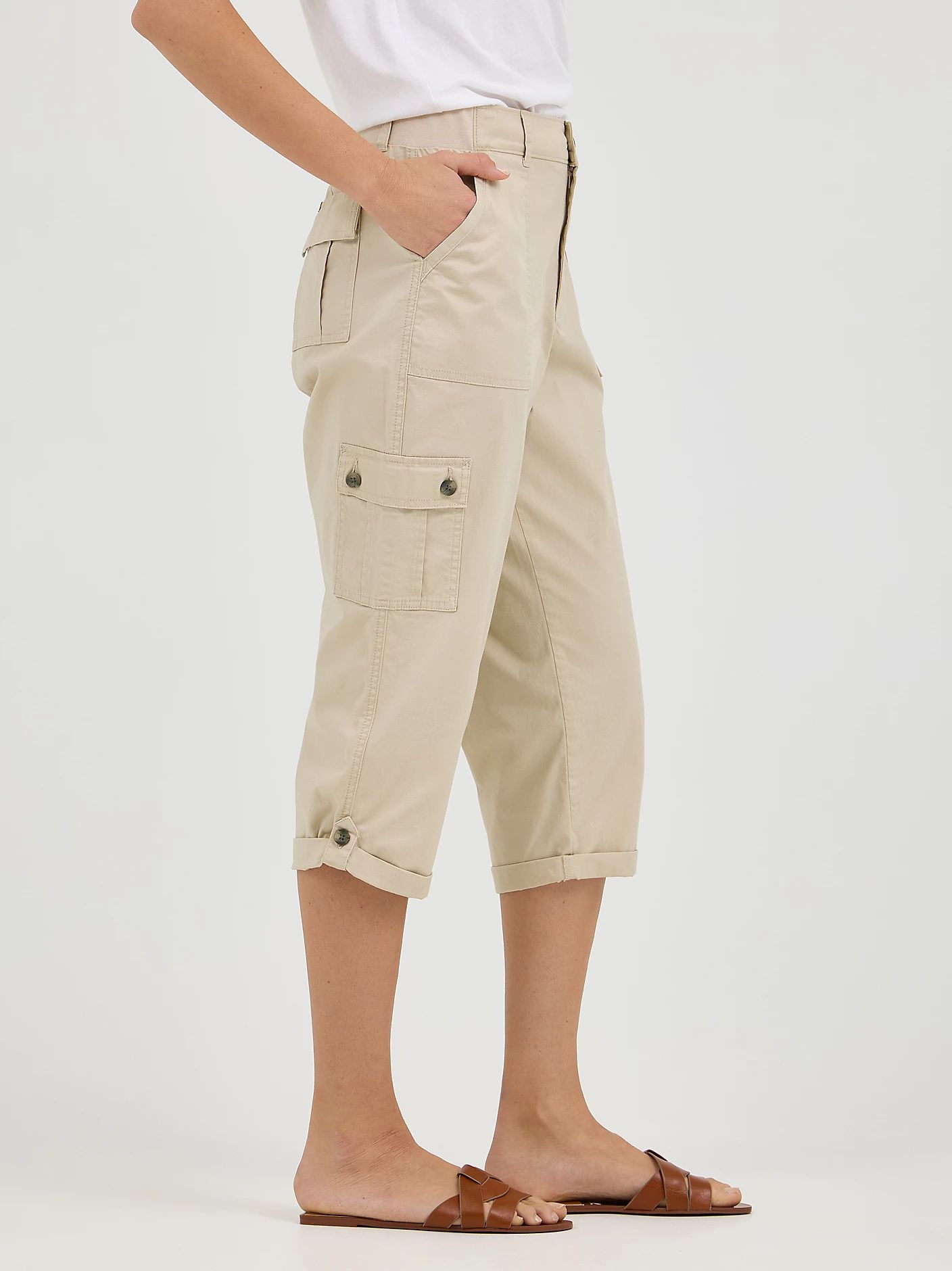 Lee Ultra Lux Comfort Flex To Go Cargo Capri 112328960 - Picture 4 of 4