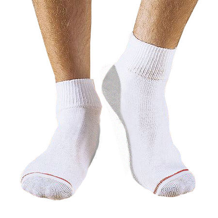 Paquete de 6 calcetines tobilleros acolchados grandes y altos Hanes para hombre Hm145-6 - Imagen 1 de 1