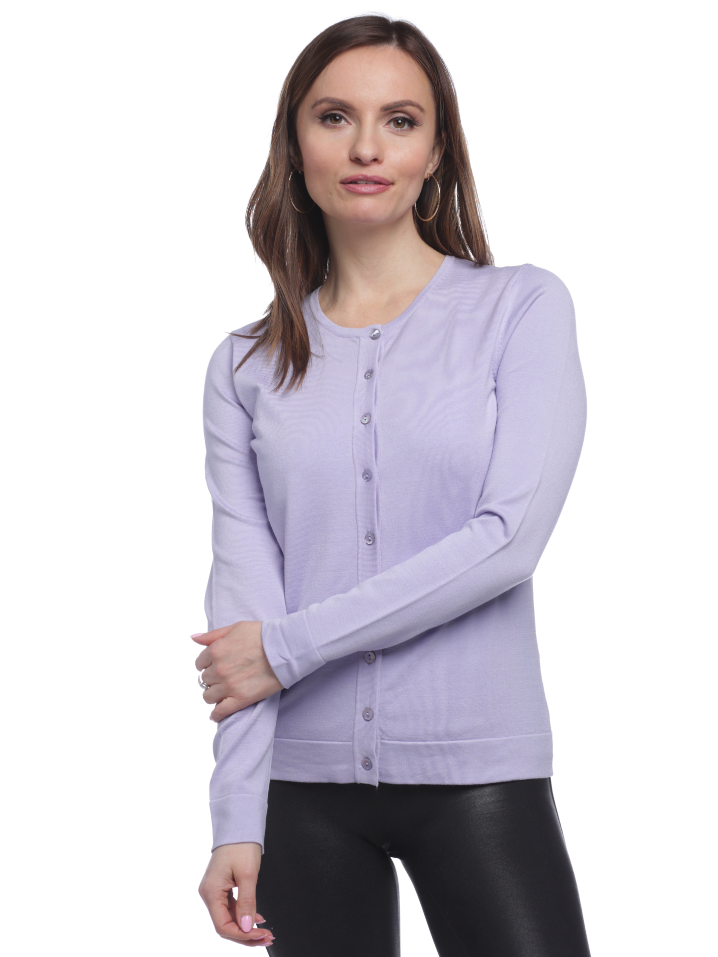 August Silk Women's Long Sleeve Crew 