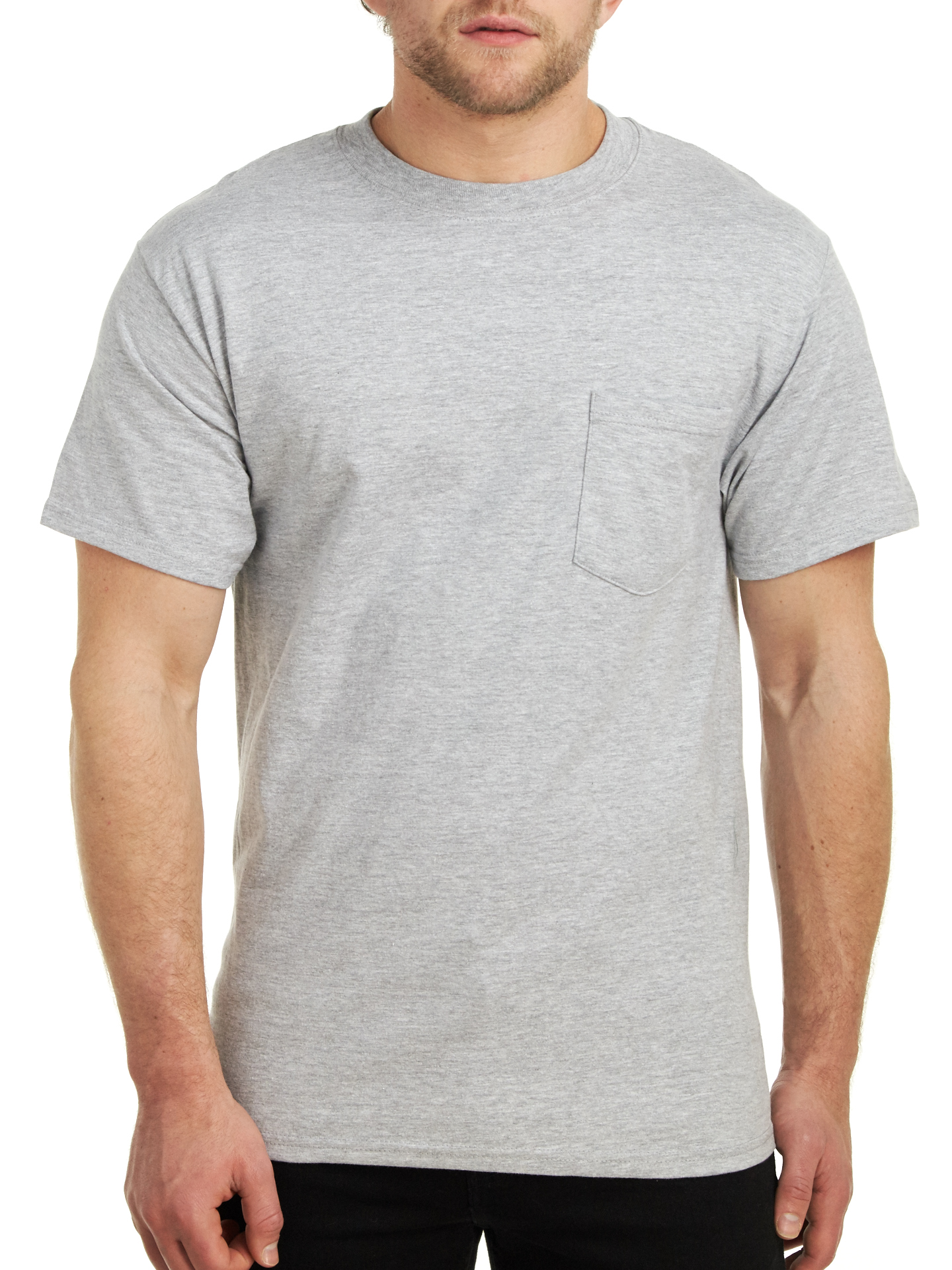 Hanes Men's Short Sleeve Beefy-T Pocket T-Shirts 5190 - Picture 11 of 11