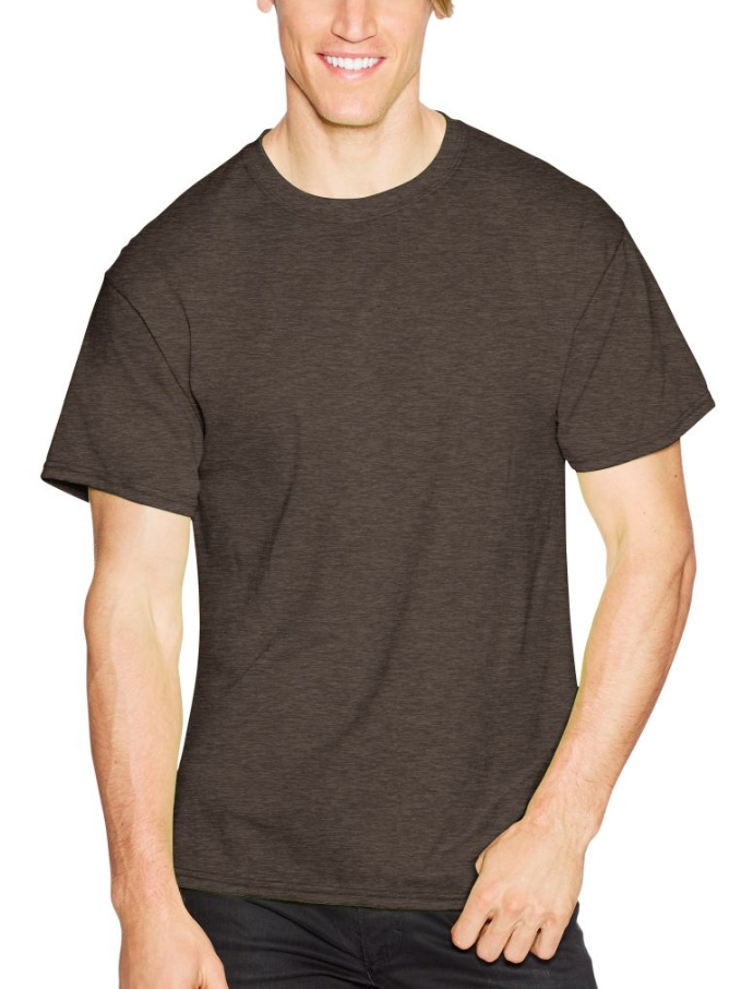 Hanes Men's ComfortBlend Ecosmart 50/50 Crewneck T-Shirt 5170 - Picture 5 of 23