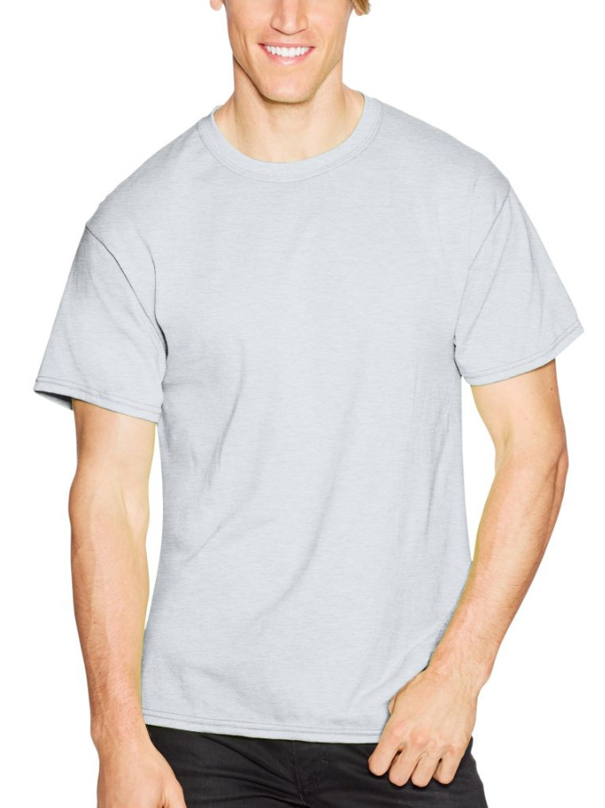 Hanes Men's ComfortBlend Ecosmart 50/50 Crewneck T-Shirt 5170 - Picture 6 of 23