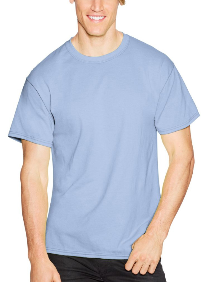 Hanes Men's ComfortBlend Ecosmart 50/50 Crewneck T-Shirt 5170 - Picture 7 of 23