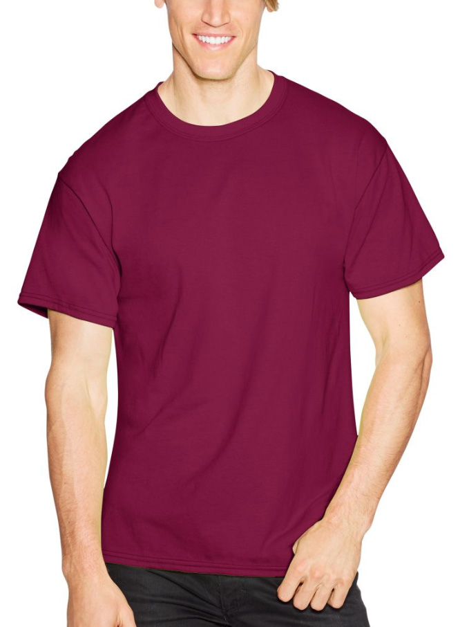 Hanes Men's ComfortBlend Ecosmart 50/50 Crewneck T-Shirt 5170 - Picture 8 of 23