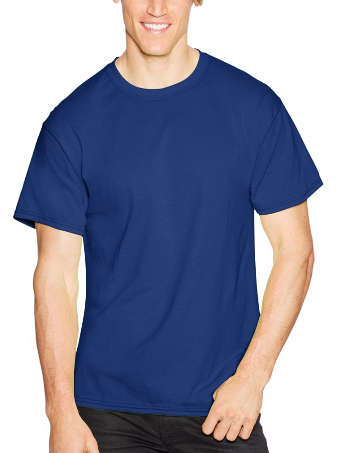 Hanes Men's ComfortBlend Ecosmart 50/50 Crewneck T-Shirt 5170 - Picture 10 of 23