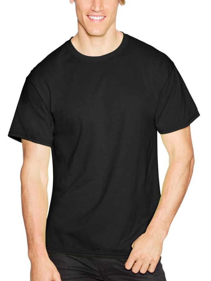 Hanes Men's ComfortBlend Ecosmart 50/50 Crewneck T-Shirt 5170 - Picture 12 of 23