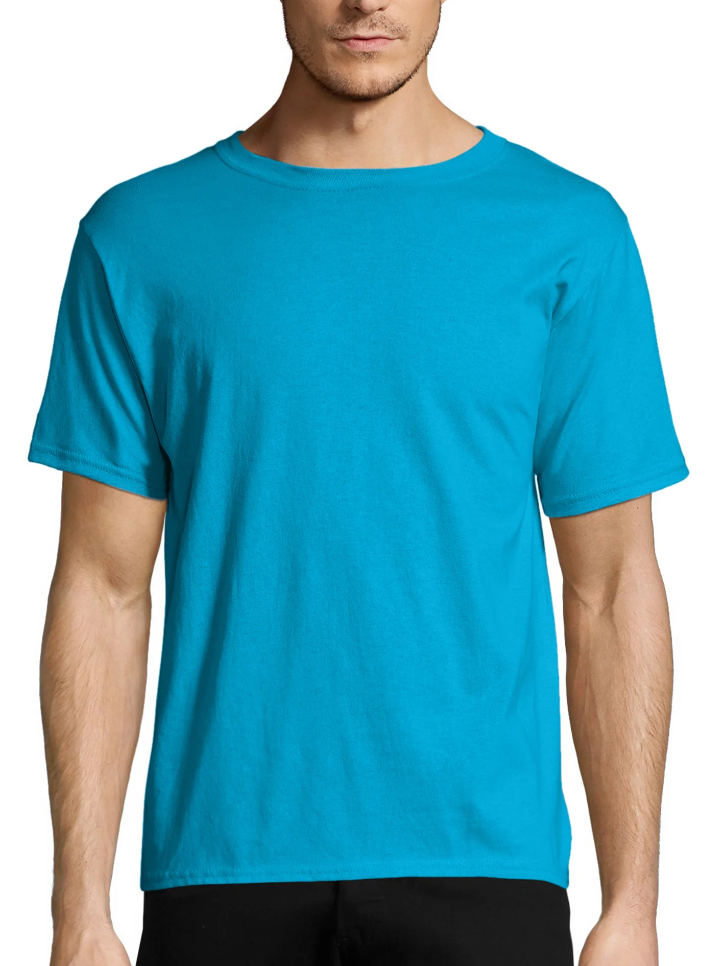 Hanes Men's ComfortBlend Ecosmart 50/50 Crewneck T-Shirt 5170 - Picture 16 of 23