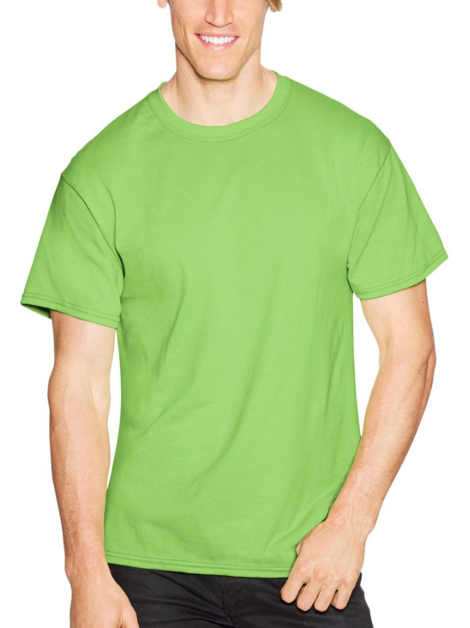 Hanes Men's ComfortBlend Ecosmart 50/50 Crewneck T-Shirt 5170 - Picture 17 of 23