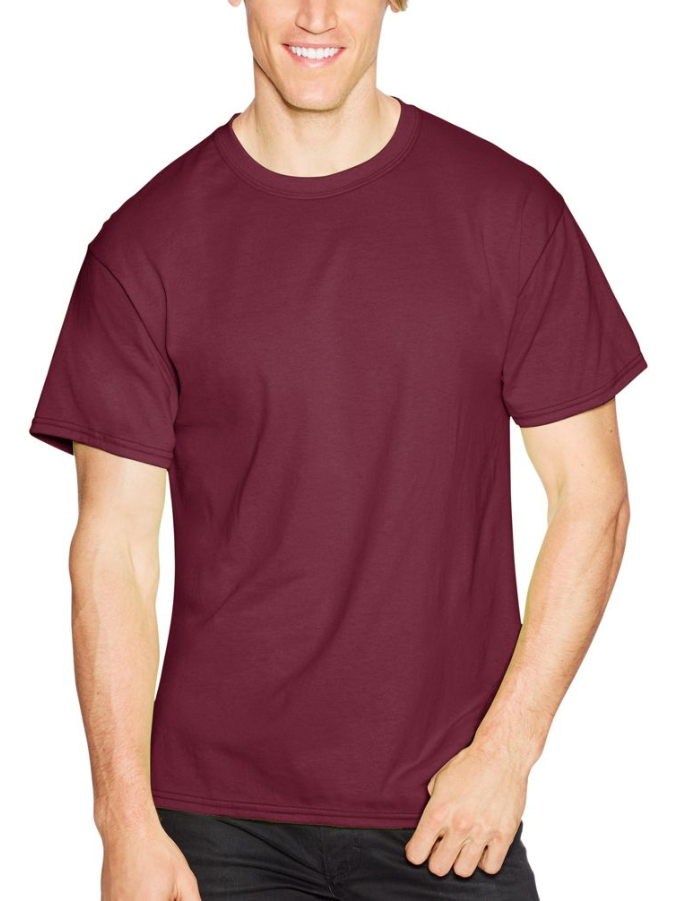 Hanes Men's ComfortBlend Ecosmart 50/50 Crewneck T-Shirt 5170 - Picture 19 of 23