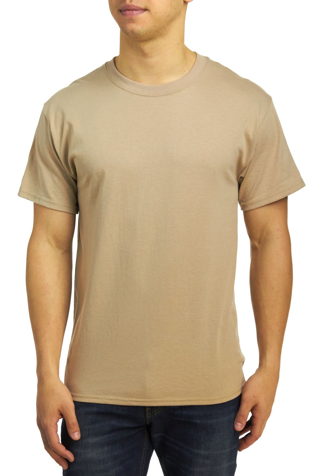 Hanes Men's ComfortBlend Ecosmart 50/50 Crewneck T-Shirt 5170 - Picture 22 of 23