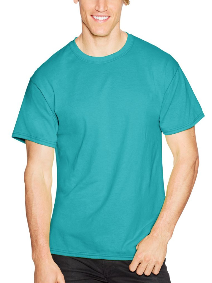 Hanes Men's Short Sleeve 50/50 T-Shirt Big Sizes 5170x - Picture 3 of 16