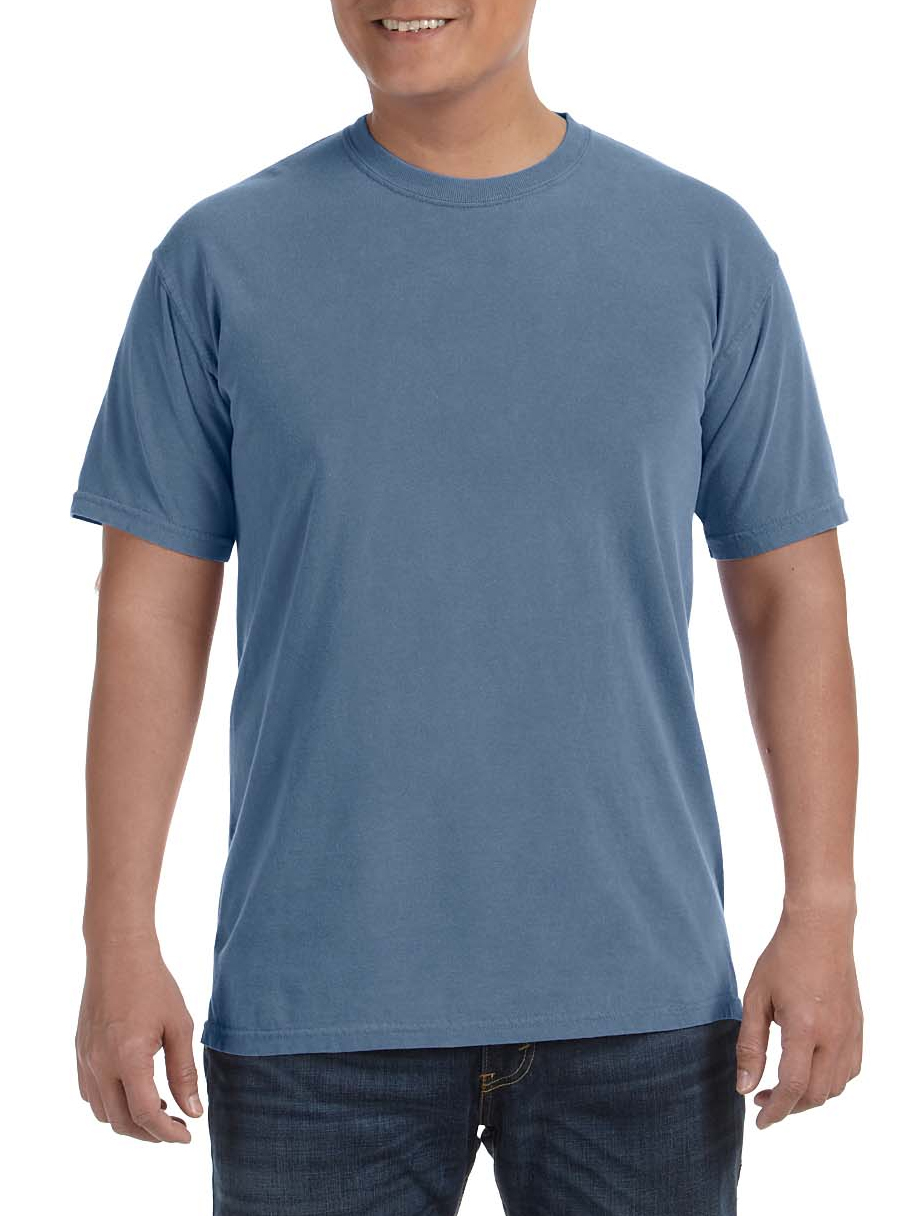 T-shirt uomo colori comodi ringspun tinto in capo c1717 - Foto 11 di 25