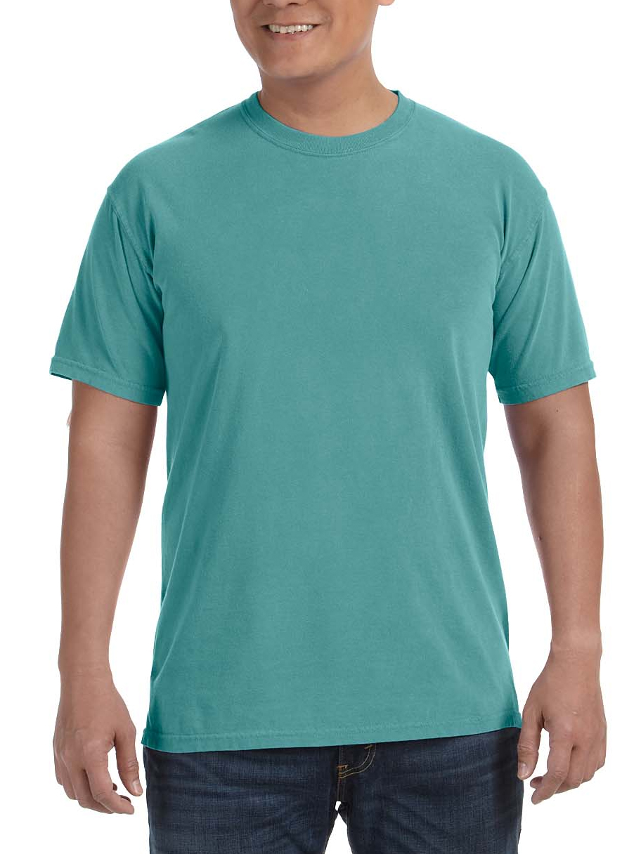 T-shirt uomo colori comodi ringspun tinto in capo c1717 - Foto 13 di 25