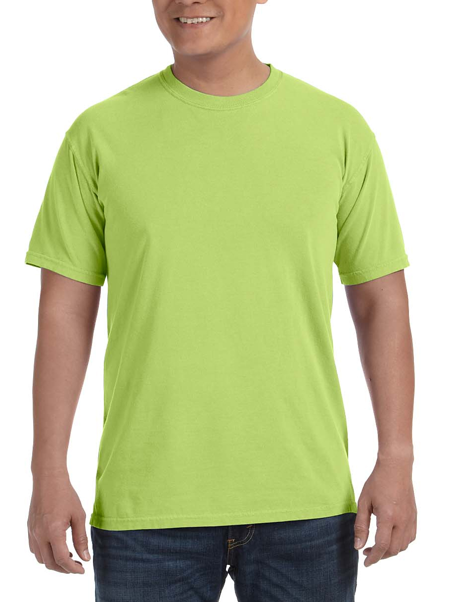 T-shirt uomo colori comodi ringspun tinto in capo c1717 - Foto 24 di 25
