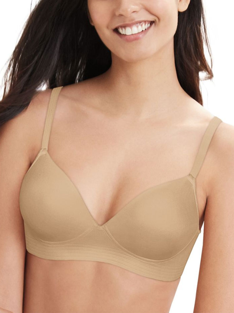 Hanes Women's Ultimate No Dig Support Smoothtec Wireless Bra