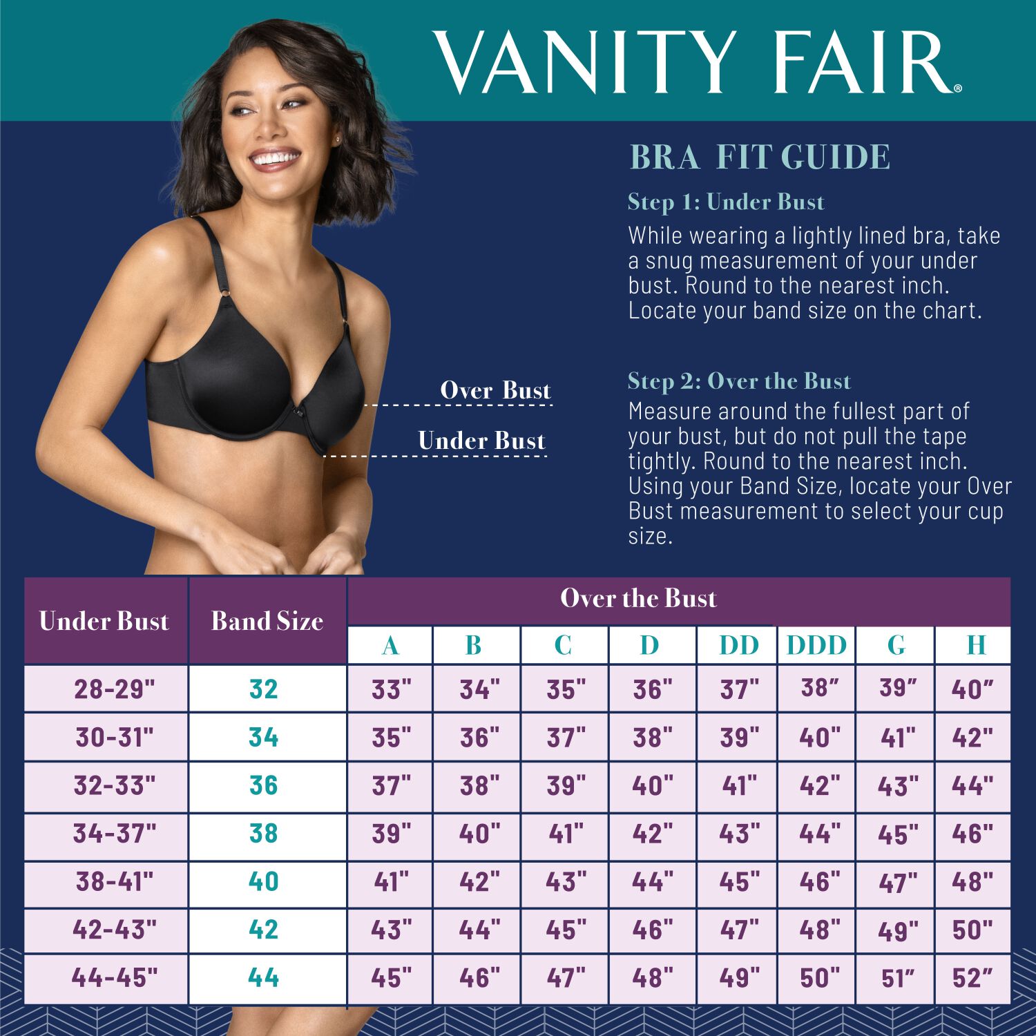 Vanity Fair Beauty Back Smoother Full Coverage Underwire Bra 75345 - Picture 7 of 10