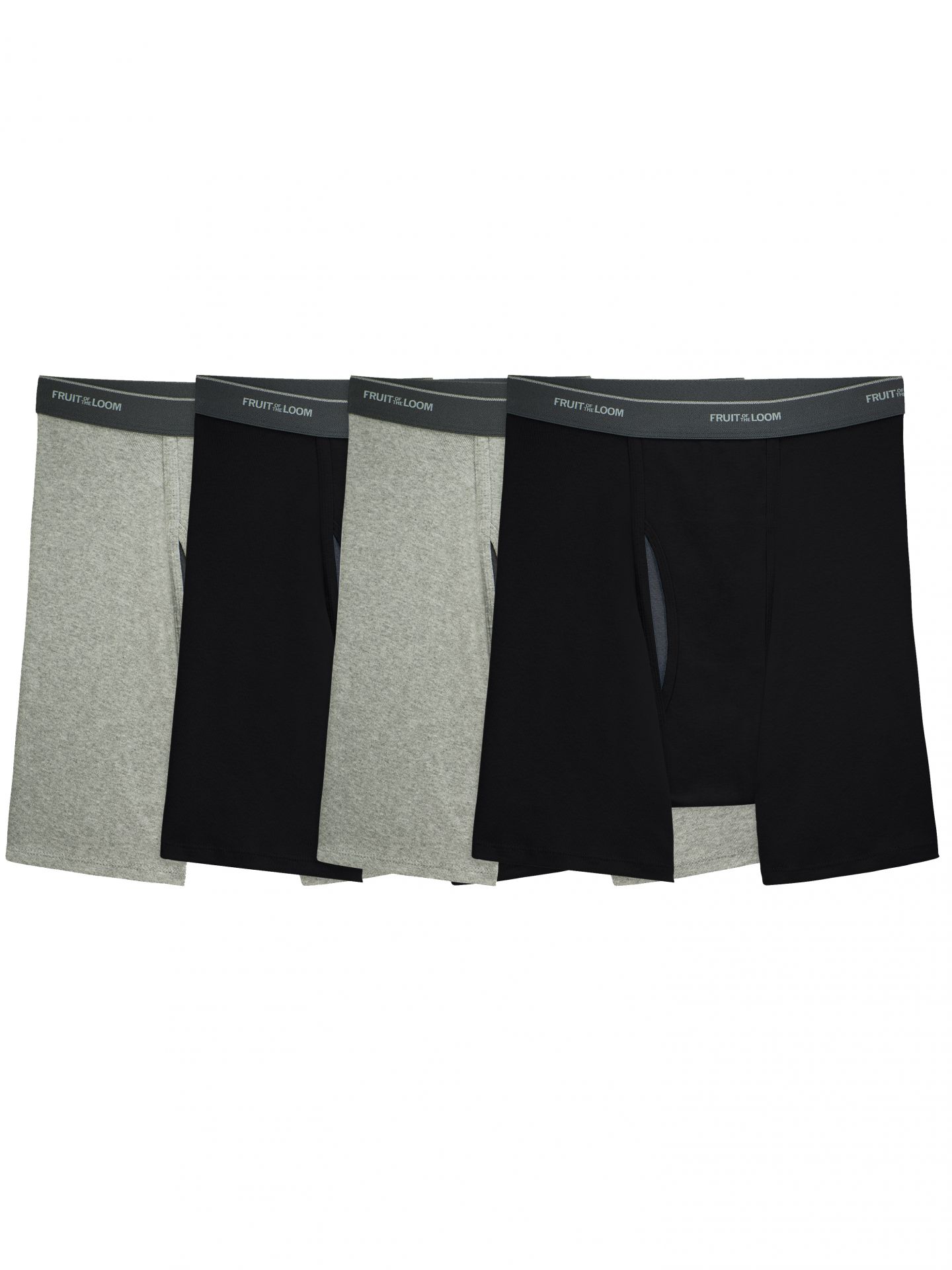 Hanes Men's Comfort Soft Waistband Boxer Briefs 4pk - Black/Gray XXL