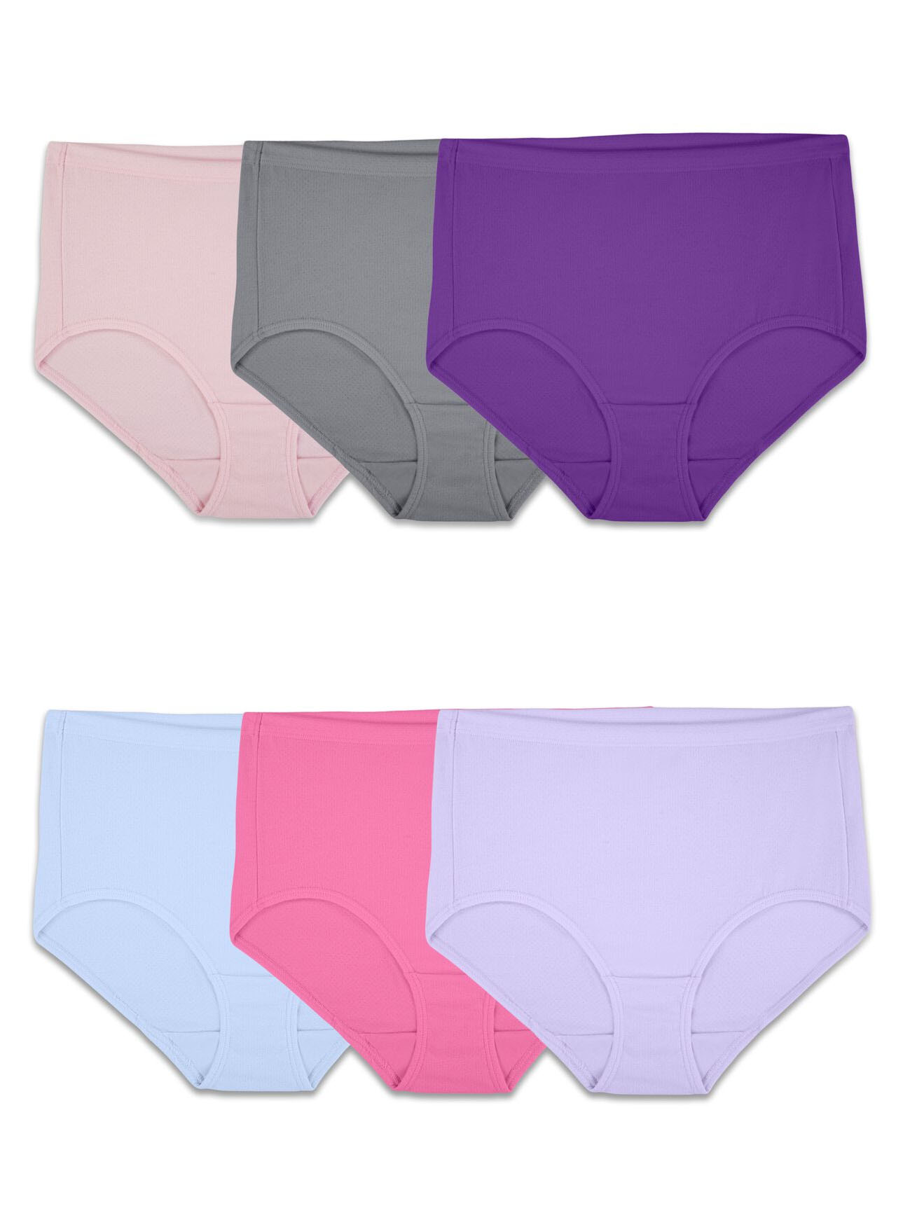 Fruit of The Loom Women's 6 PK Breathable Cotton Mesh Briefs Size 7 LG  Assorted for sale online