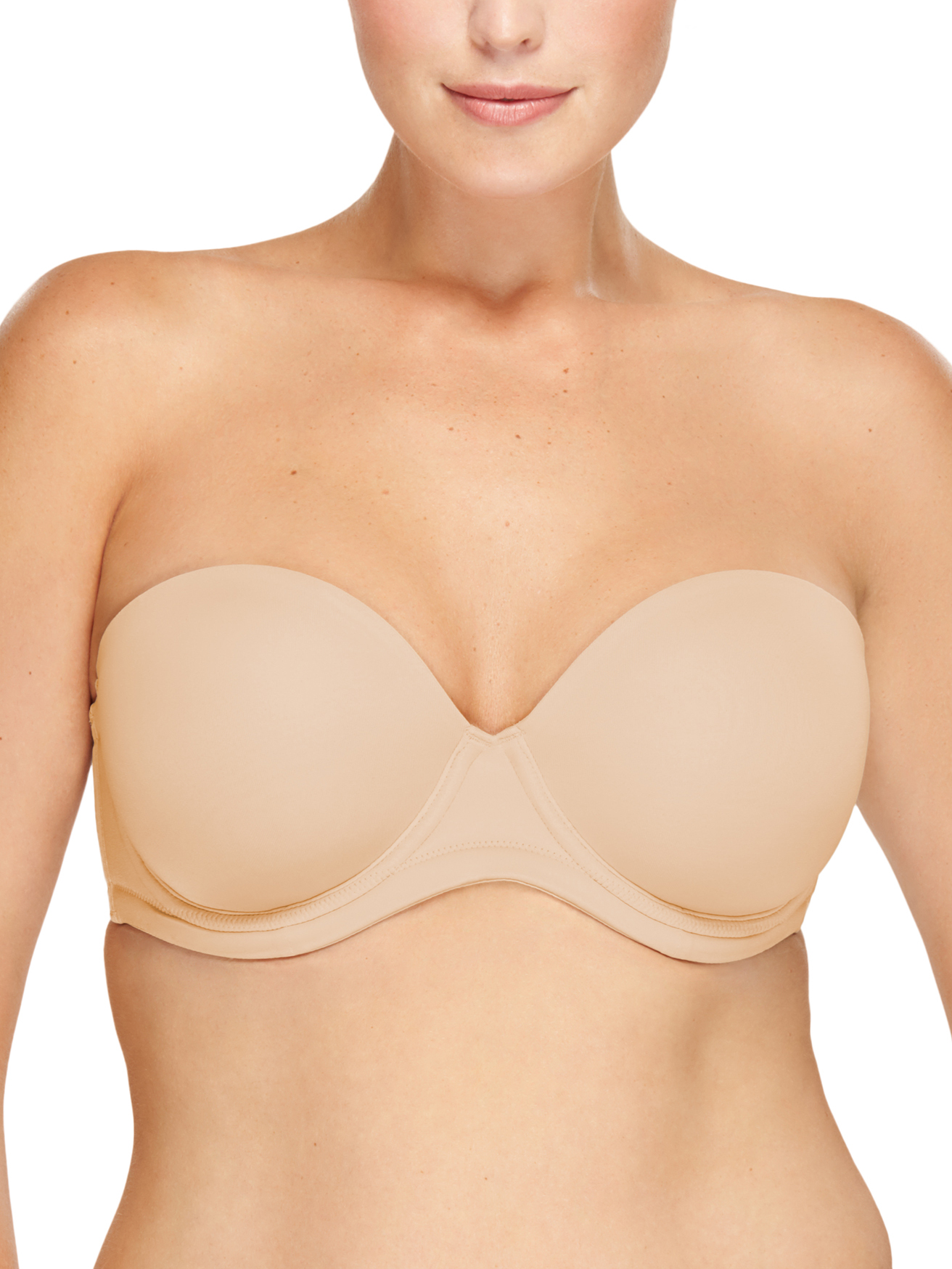 Wacoal 854119 Naturally Nude Red Carpet Full Figure Strapless Bra 36c for  sale online