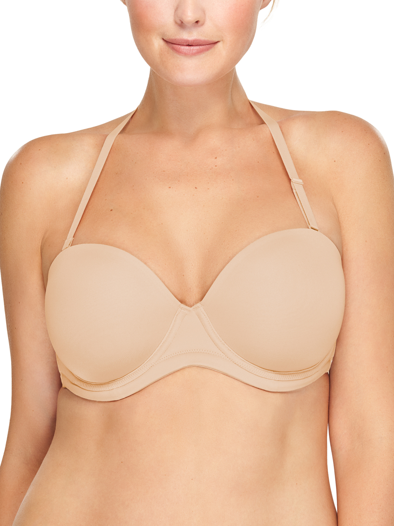 Wacoal 854119 Naturally Nude Red Carpet Full Figure Strapless Bra 38h for  sale online