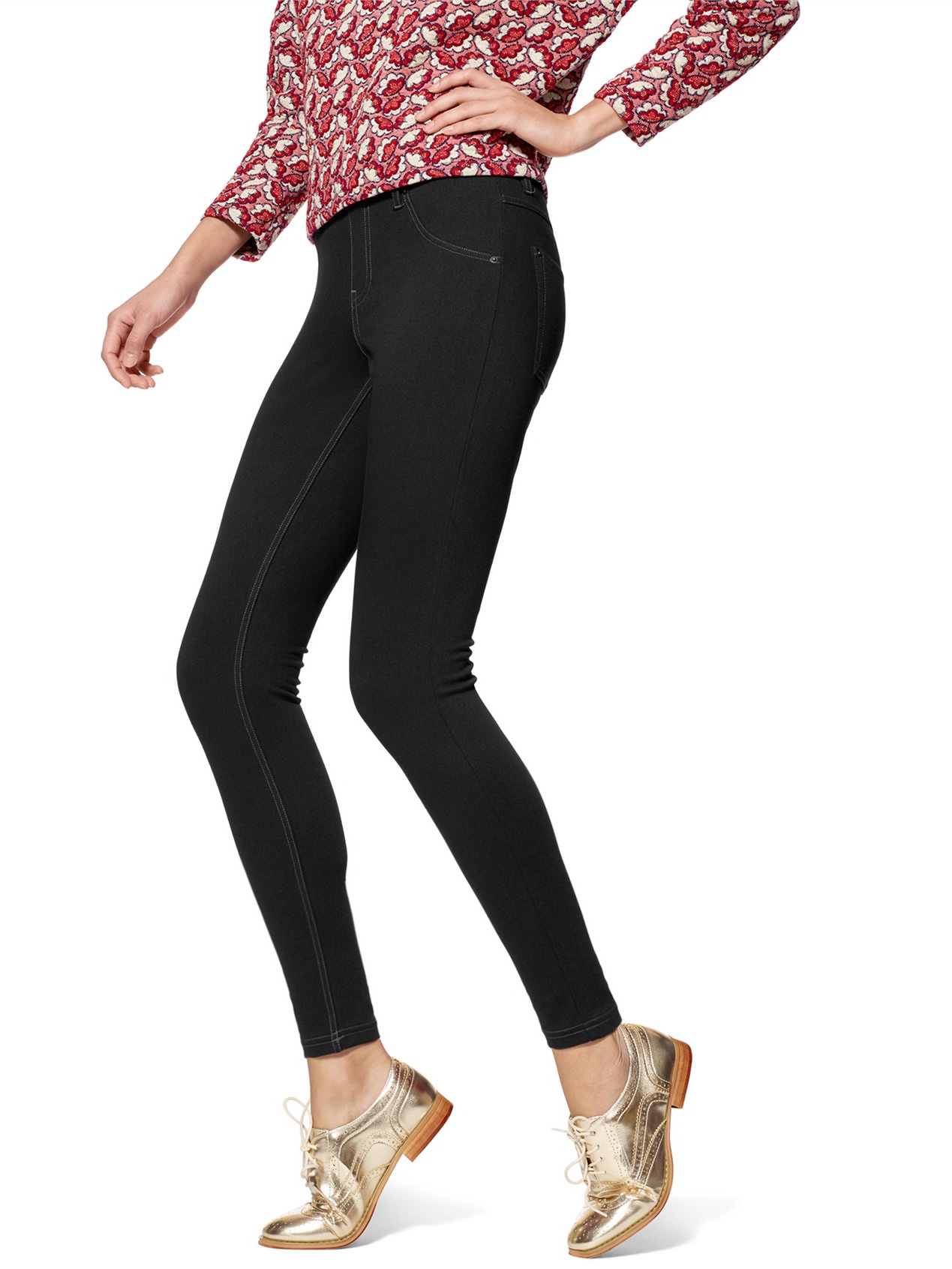 Leggings Hue Essential Denim taglie forti 16924q - Foto 4 di 4
