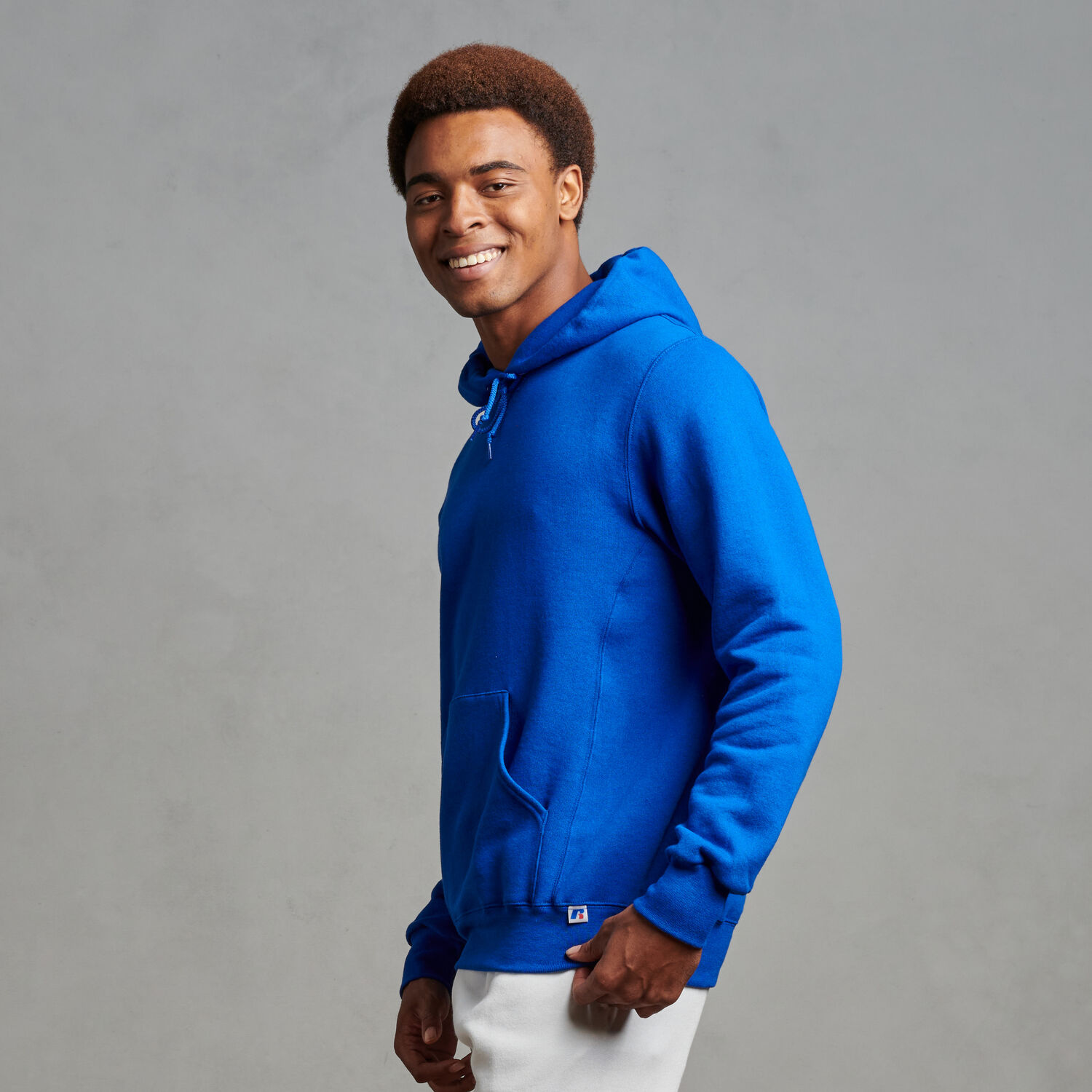Sudadera con capucha suéter polar Dri-Power Russell Athletic para hombre 695hbm1 - Imagen 13 de 46