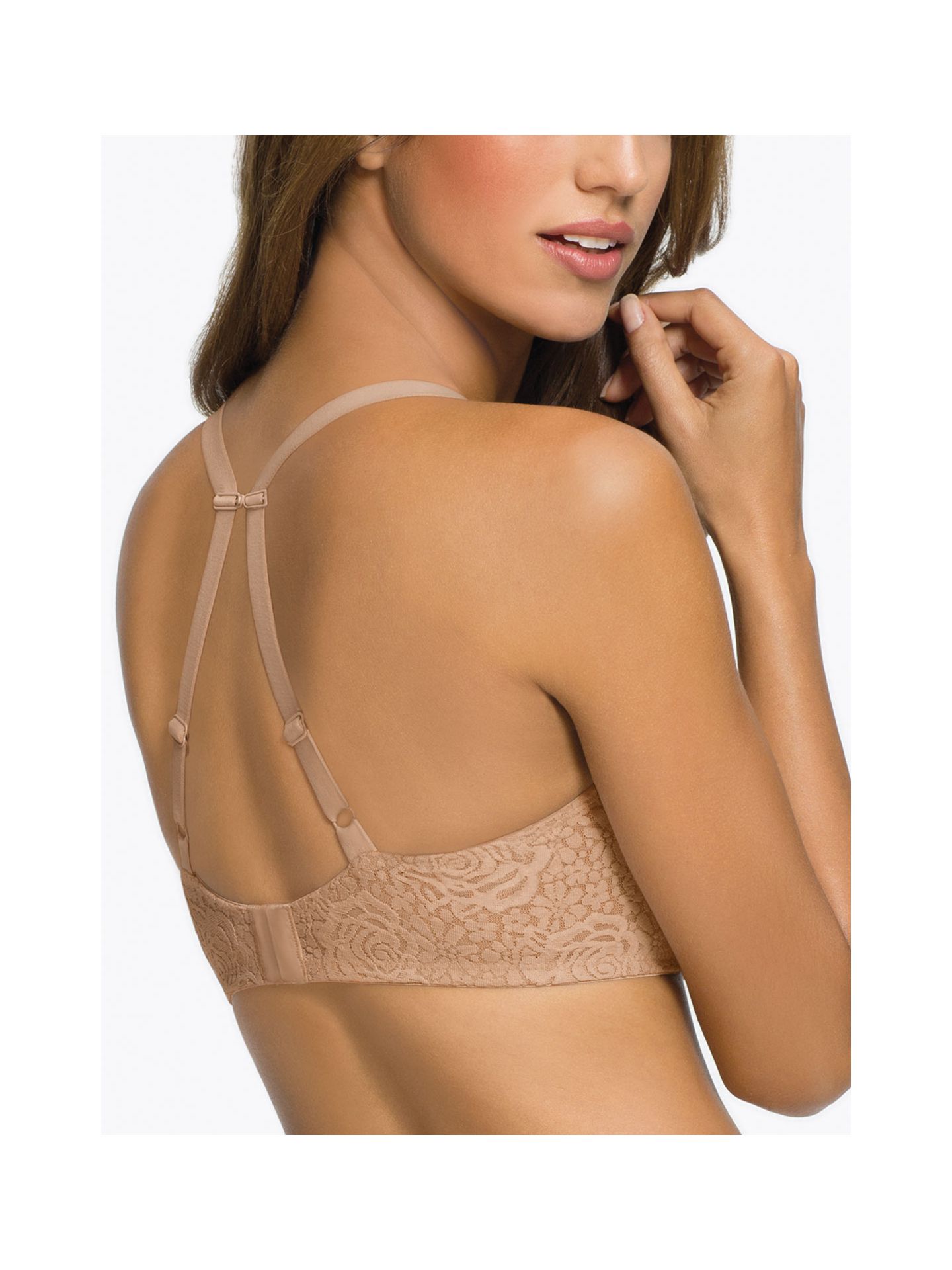 Buy Wacoal Halo Lace Underwire Convertible Bra - Beige At 72% Off