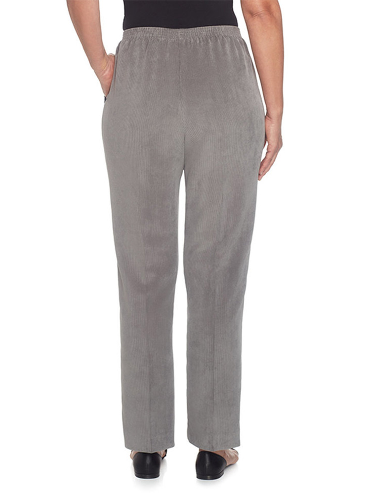 Women Plus Size Alfred Dunner Classic Fit Gray Grey Corduroy Pants 22w  10769 for sale online | eBay