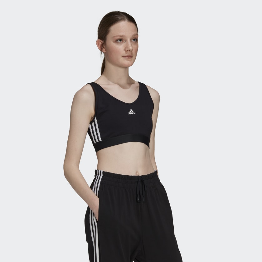 Adidas Essentials 3-Stripes Top GS1343 ✓Sports bra ADIDAS PERFORMANCE