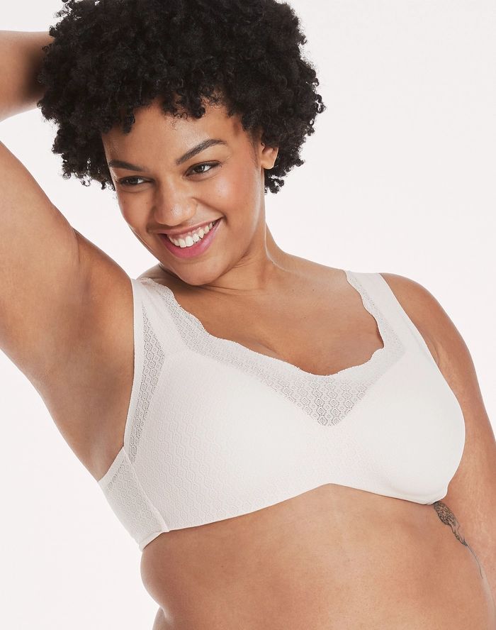 Hanes Womens Ultra Light Lace Recover DHHU39 - Picture 4 of 4
