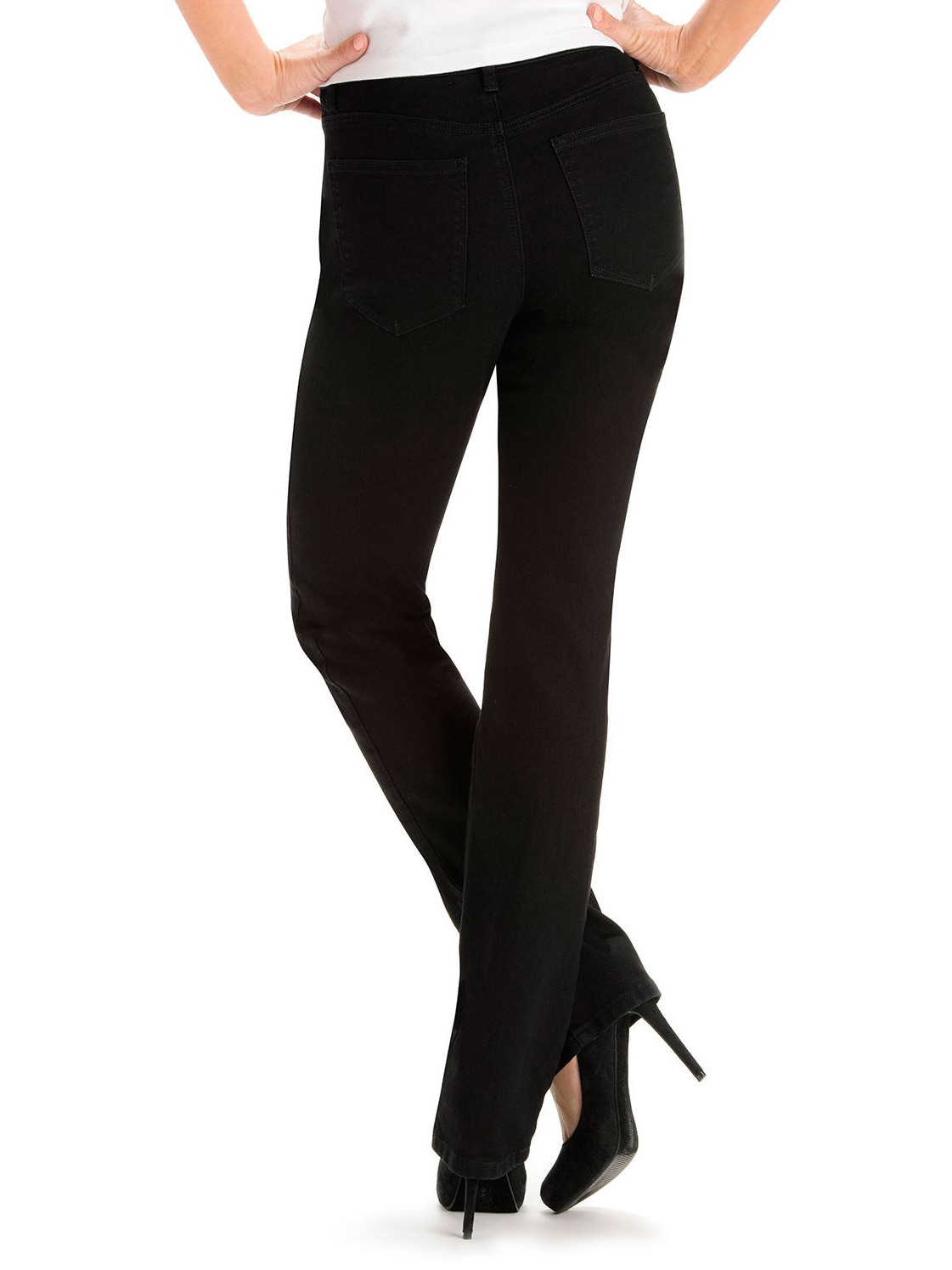 Lee Instantly Slims Classic Relaxed Fit Straight Leg Jean - Black 340-3601