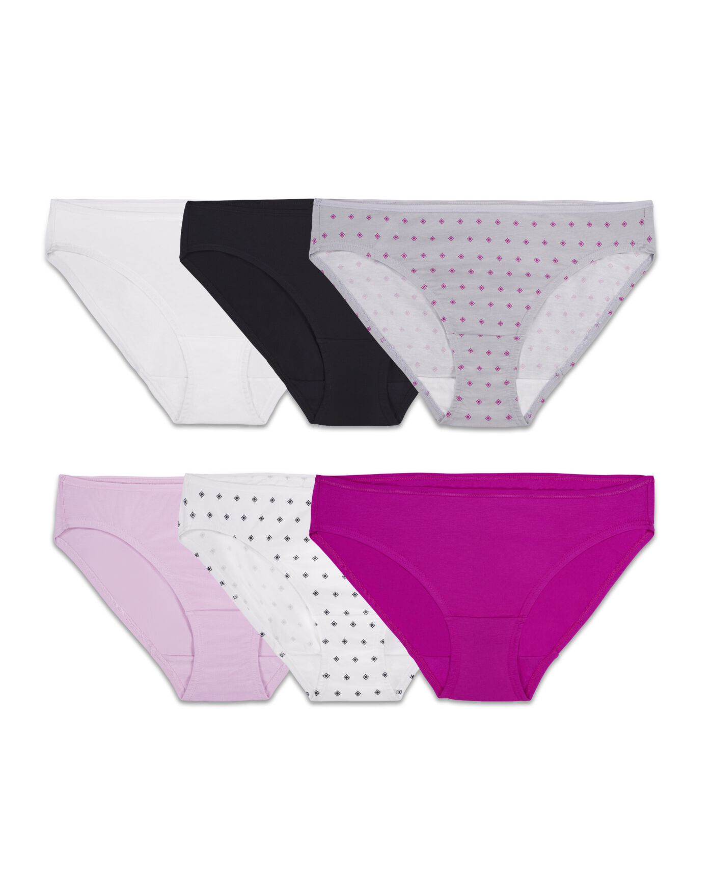 Fruit Of The Loom Women's 6 Pack Comfort Covered Cotton Brief Panties :  : Clothing, Shoes & Accessories