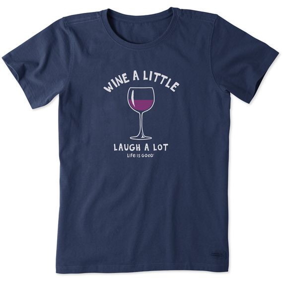 Life is Good Women Crusher Lite Crew Wine Tee Shirt 77732 - Picture 1 of 1