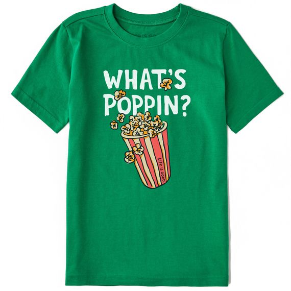 Life is Good Kids Crusher Whats Poppin Tee Shirt 78232 - Picture 1 of 1