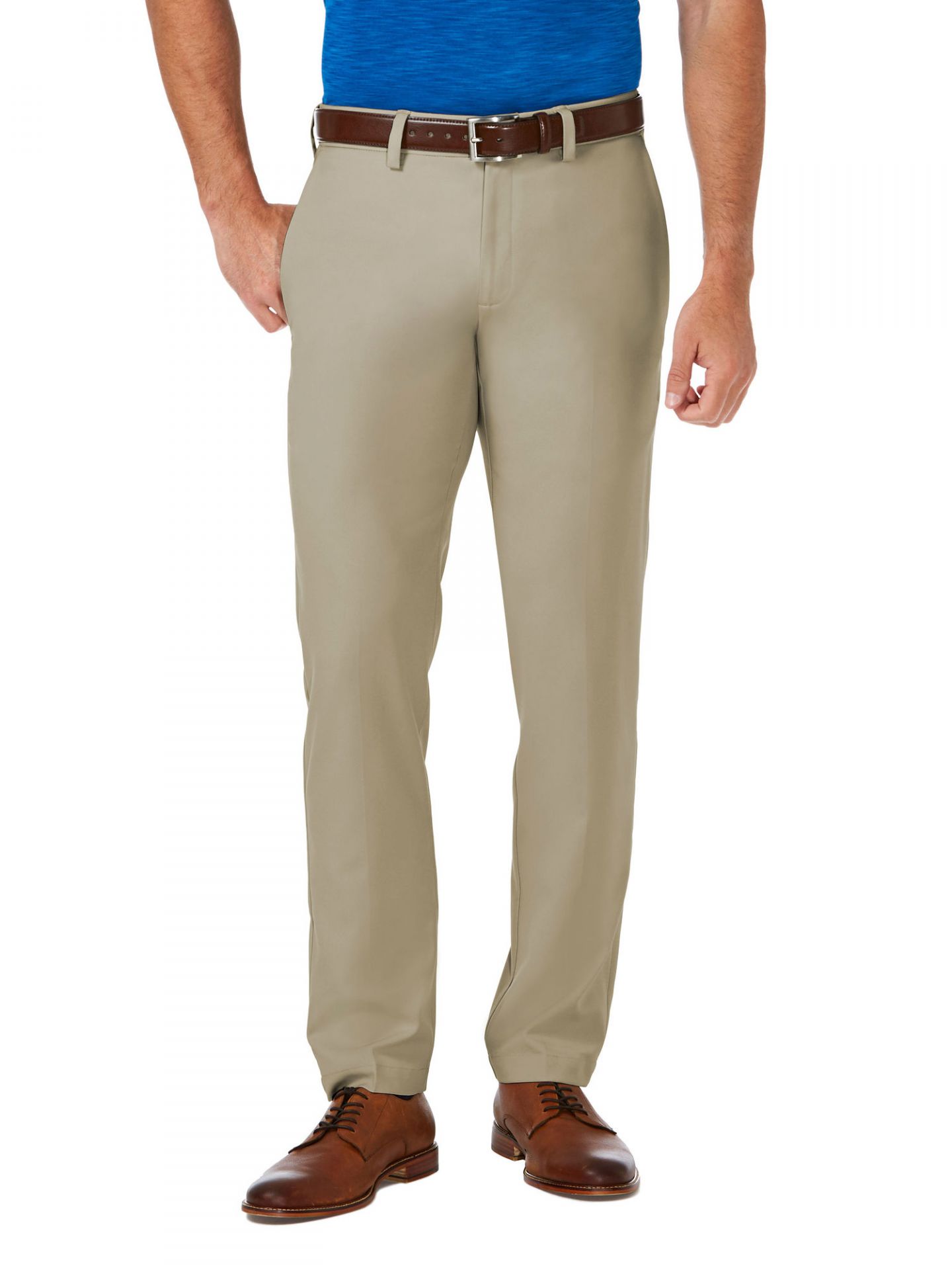 Haggar Men's Cool 18 Pro Stretch Flat 