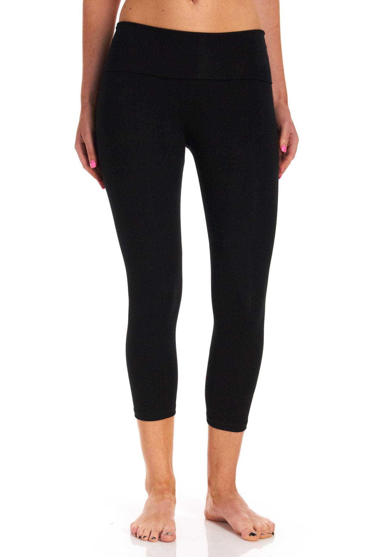 T Party Yoga Foldover Capri Pants 