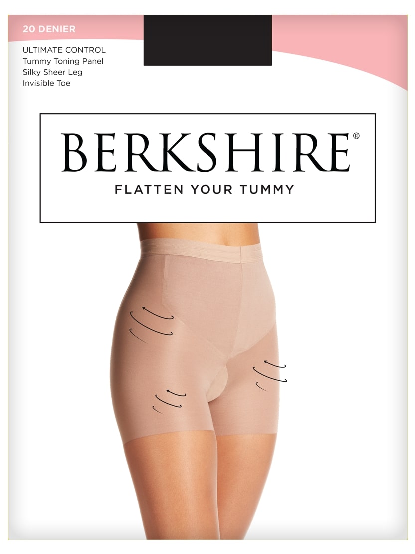 Berkshire flache Bauch seidig transparent formende Strumpfhose mit unsichtbarer Spitze 8216 - Bild 2 von 4