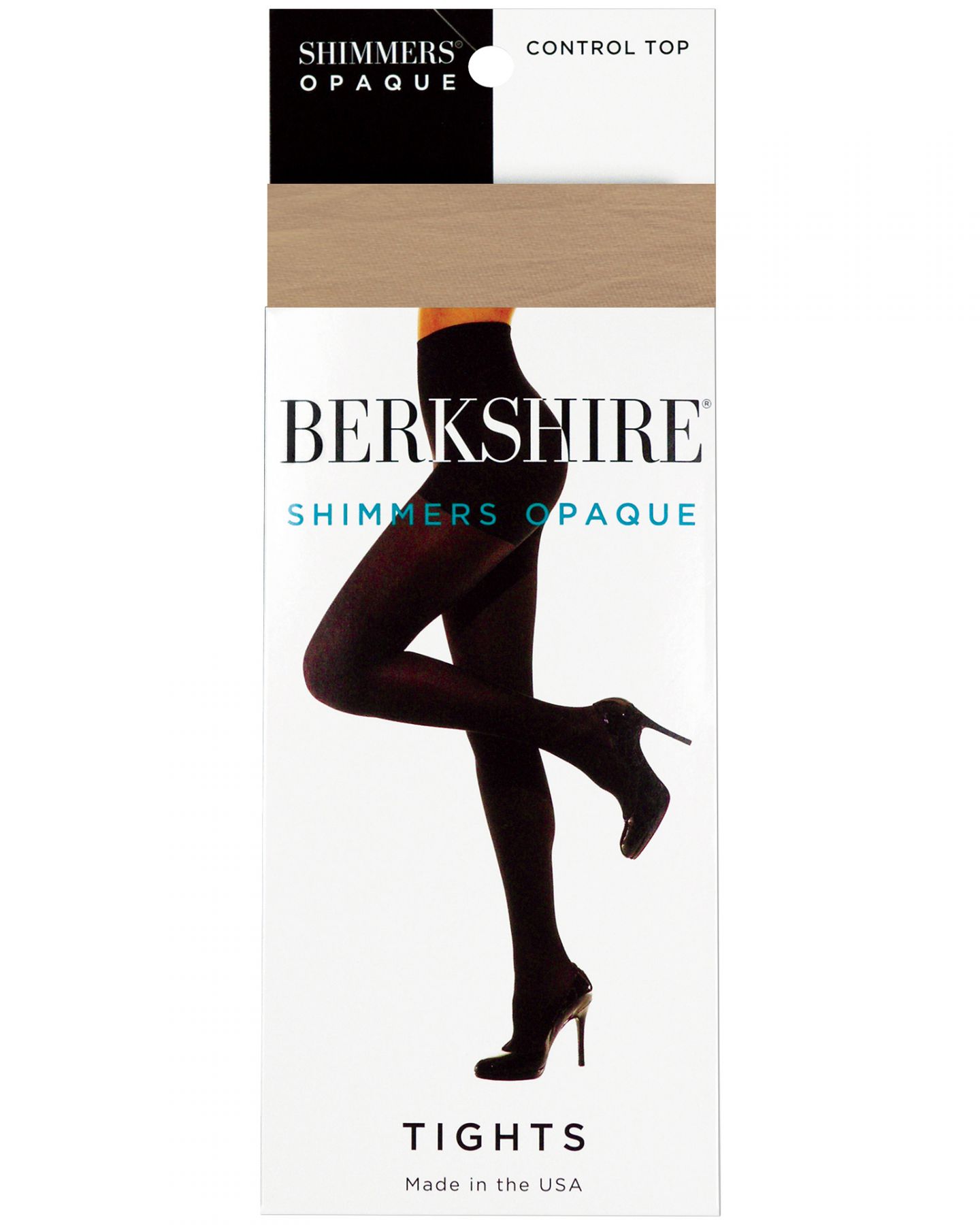 Berkshire Shimmers Opaque Control Top Tight 4643 - Picture 5 of 8