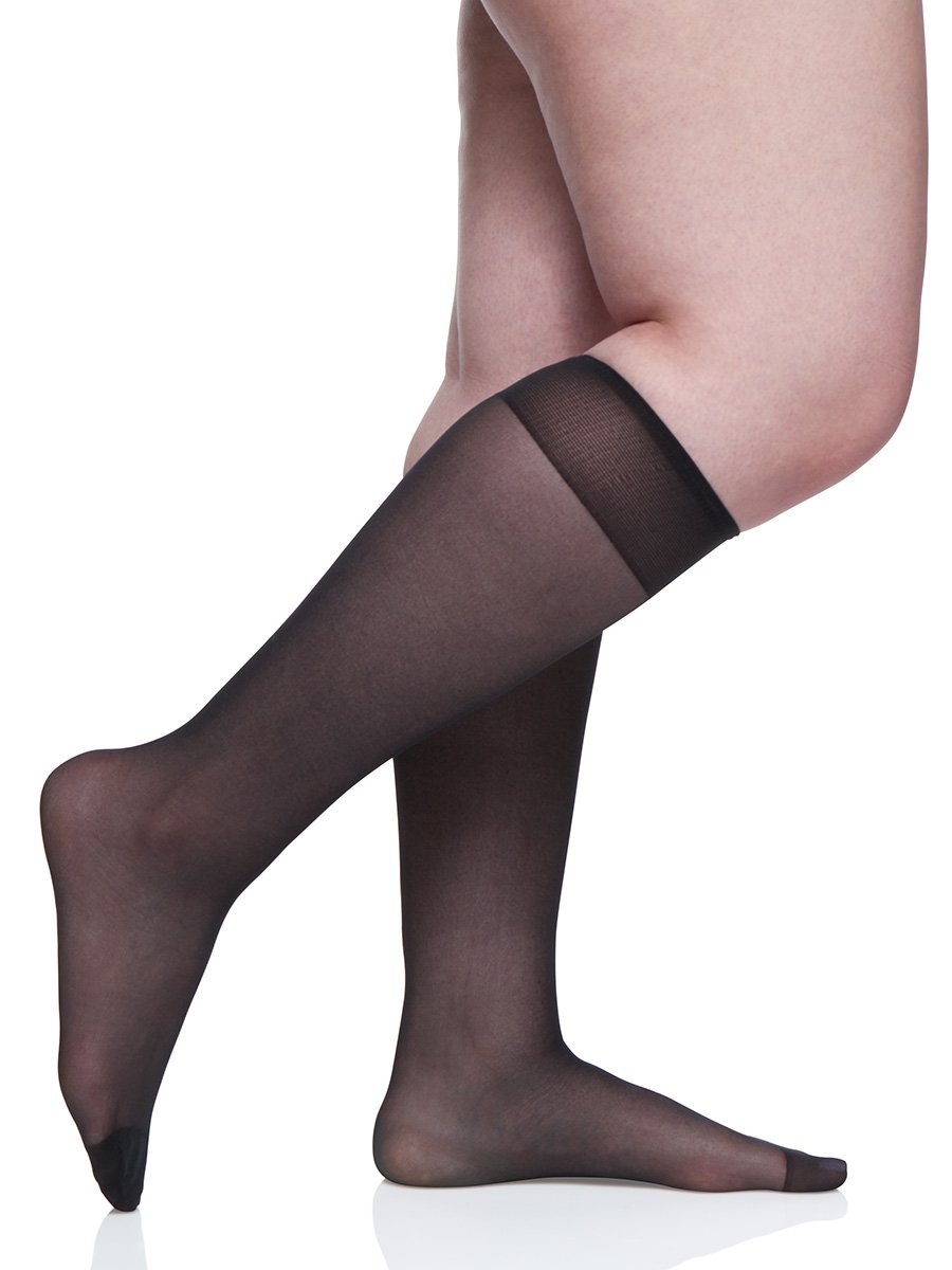 Berkshire 3 Pair Pack Queen All Day Sheer Knee High with Reinforced Toe 6728 - Picture 3 of 13